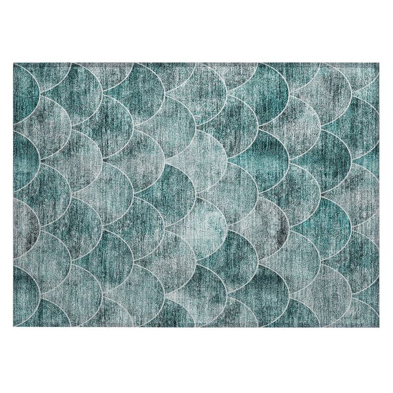 Machine Washable Indoor/ Outdoor Chantille Contemporary Rug
