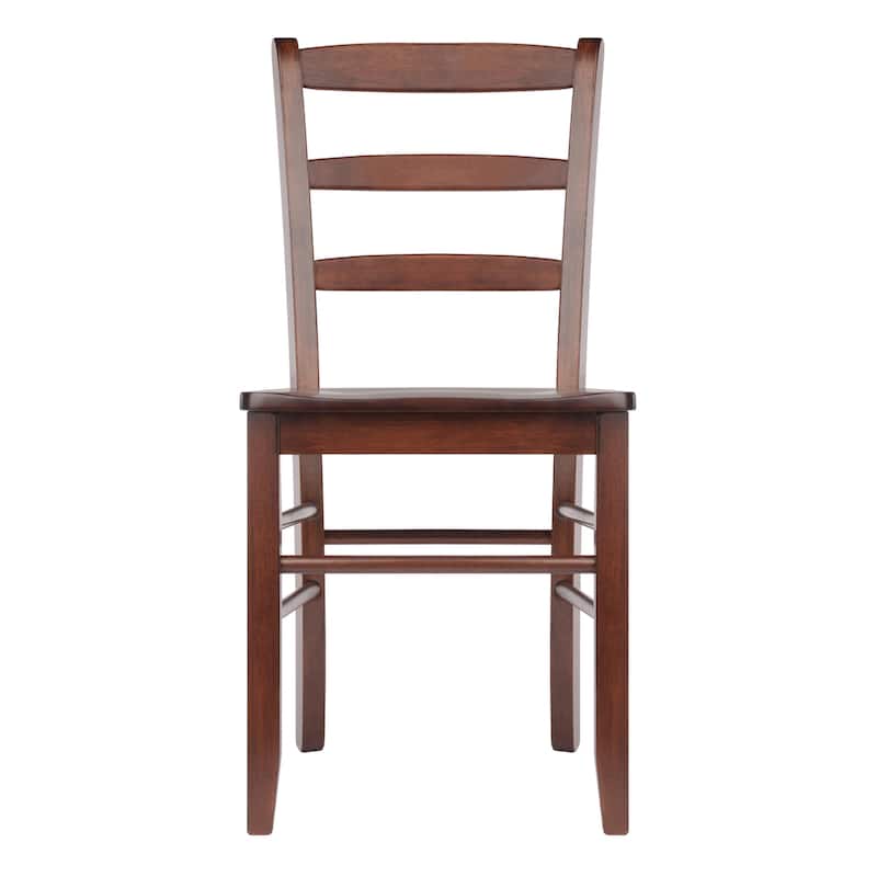 2-Pc Ladder-back Chair Set - 16.6 x 20.5 x 34.7 inches