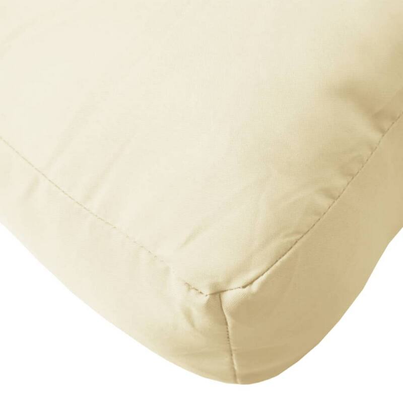 Moni Outdoor Cushion for Bench, Deep Tufted, White Fabric, 47 Inch