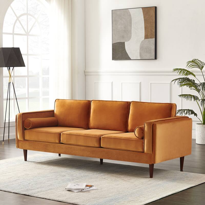 Lavinia Mid Century Modern Style Sofa Couch for Living Room - 33" x 88" x 34"