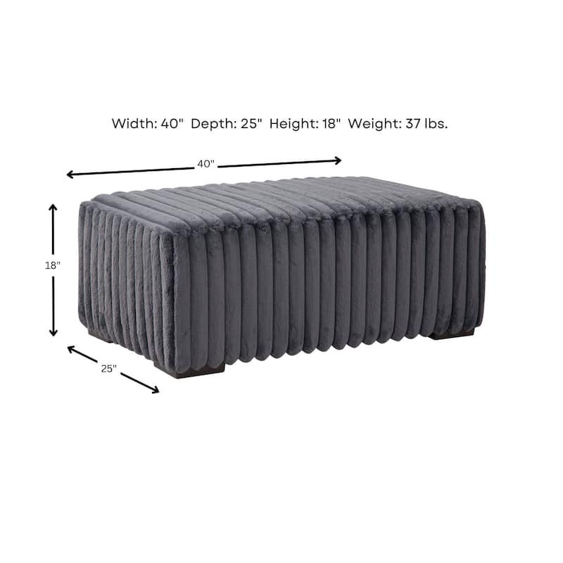 Woodhaven Furniture Studio Cord Ottoman