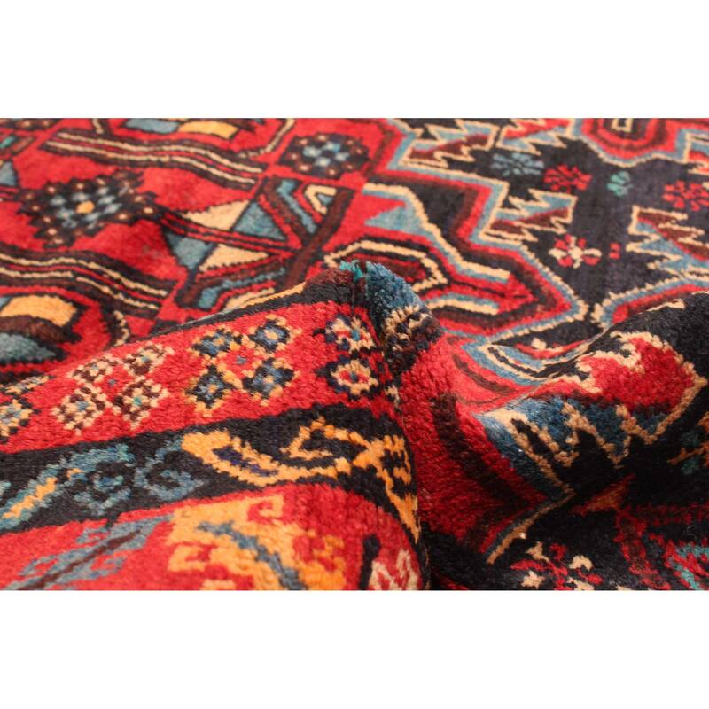 ECARPETGALLERY Hand-knotted Teimani Black Wool Rug - 3'6 x 6'2