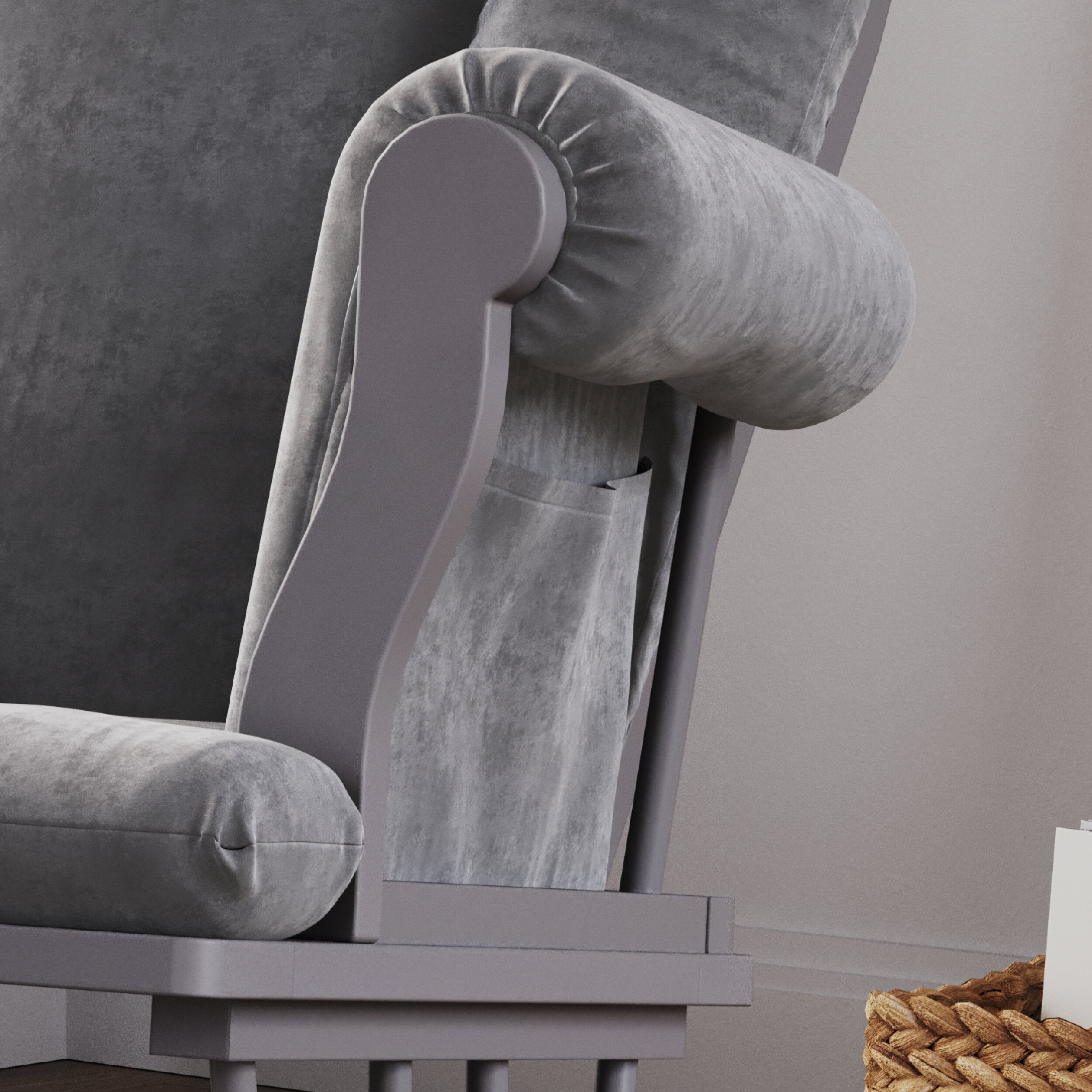 Forever eclectic cozy deals glider and ottoman