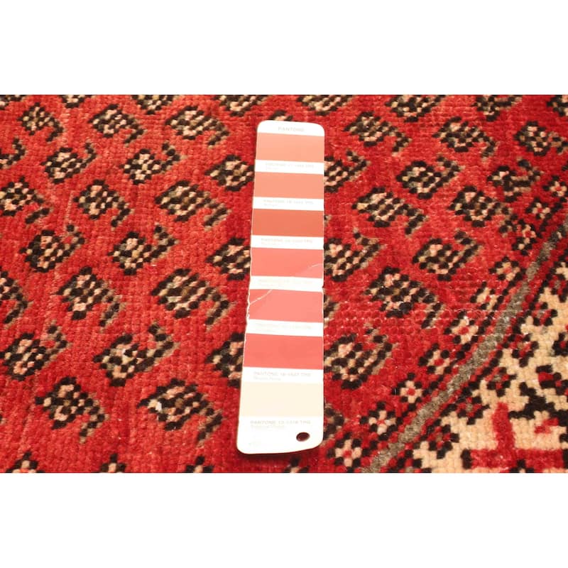 ECARPETGALLERY Hand-knotted Andelz Red Wool Rug - 3'5 x 4'9