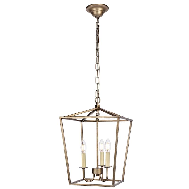 Elegant Lighting Maddox 3 Light 12-1/2" Wide Taper Candle Pendant