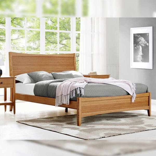 Eco Ridge by Bamax WILLOW Bamboo Eastern King Platform Bed - Caramelized Eco Ridge by Bamax WILLOW Bamboo Eastern King Platform Bed - Caramelized