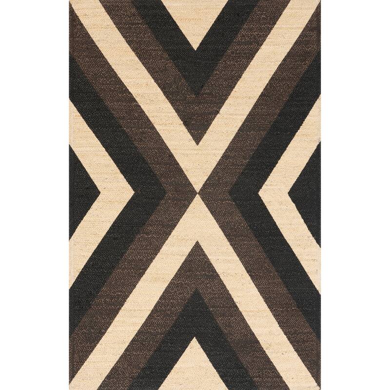 Nuloom Bretta Geometric Braided Jute Area Rug