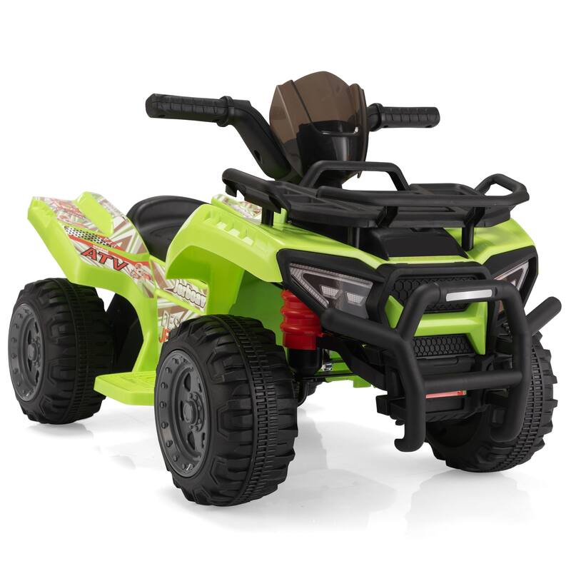 Electric Ride-On ATV Car for Toddlers 18-48 Months, 6V Powered 4-Wheeler with Horn, Music and USB MP3, Vehicle Toy for Kids