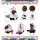 preview thumbnail 2 of 4, DolliBu Sparkle Eyes Horse Unicorn Plush Stuffed Animal with Outfit - 8 inches