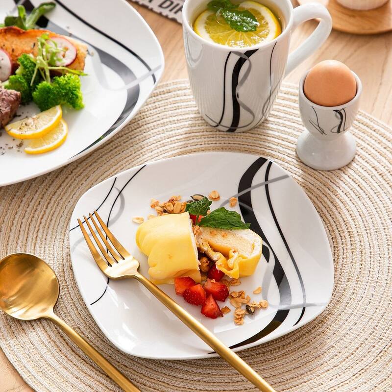 VEWEET Fiona Porcelain Dinnerware Set