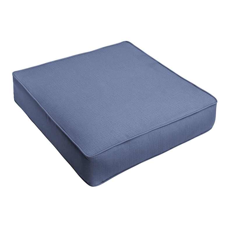 Sorra Home Indoor/Outdoor Solid Deep Seating Corded Cushion