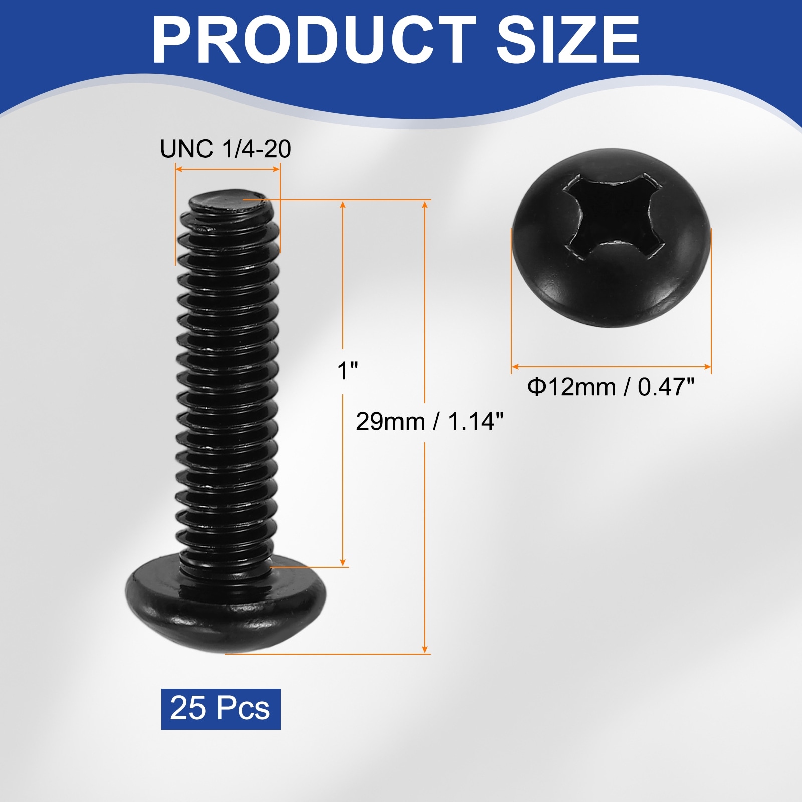 Pan Head Machine Screws, 304 Stainless Steel Screw