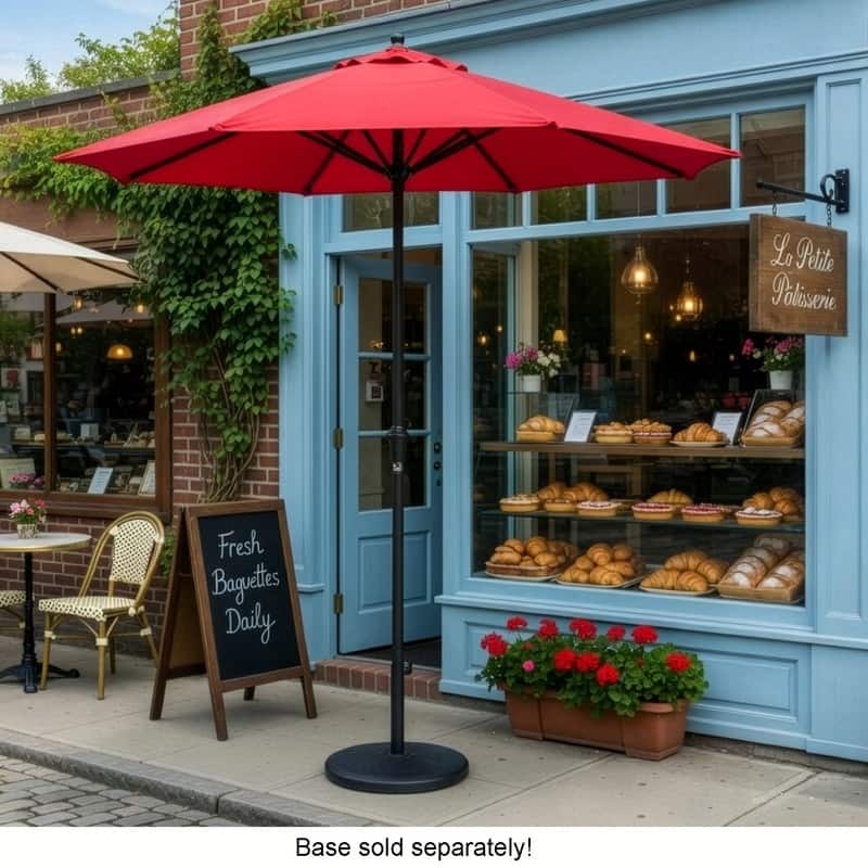 Tropishade 6' Bistro/Balcony/Cafe/Deck Commercial Patio Umbrella, Sunbrella cover. Good for compact space.