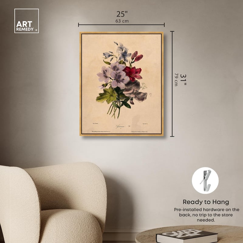 Elisa's Blooms Canvas by Art Remedy