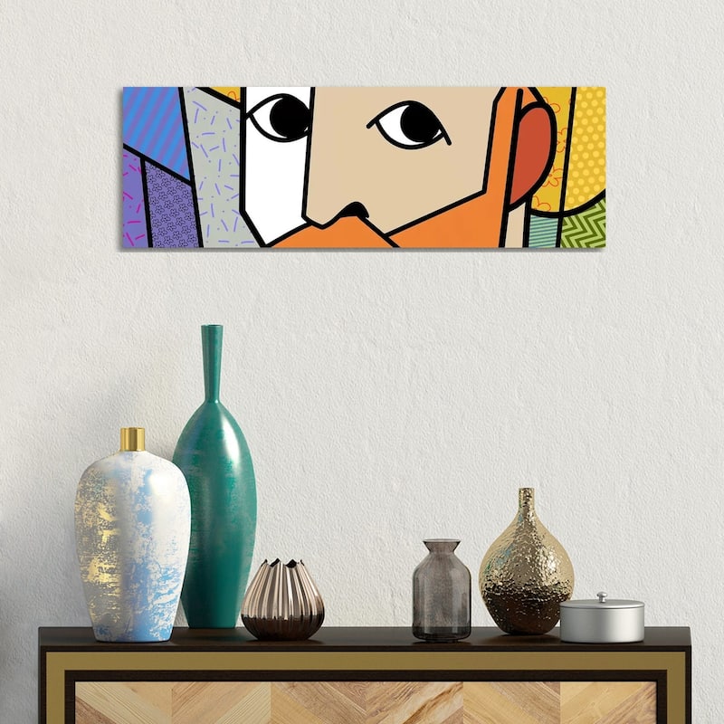 iCanvas "Self Portrait 2 (Afer Vincent Van Gogh)" by 5by5collective Canvas Print - 12x36x1.5