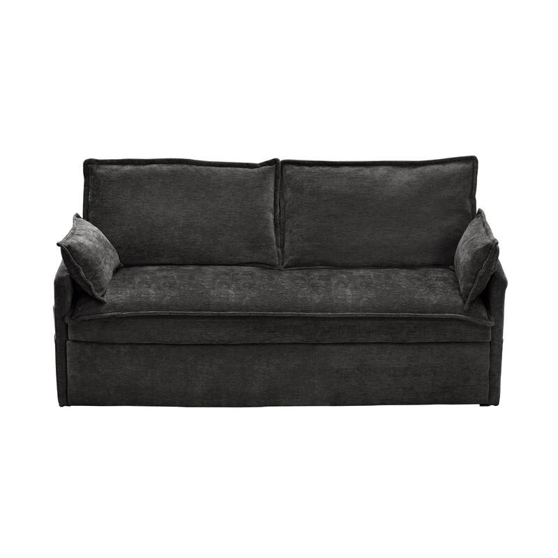 59.5'' Put Out Sofa Bed,Chenille Fabric Sleeper Sofa