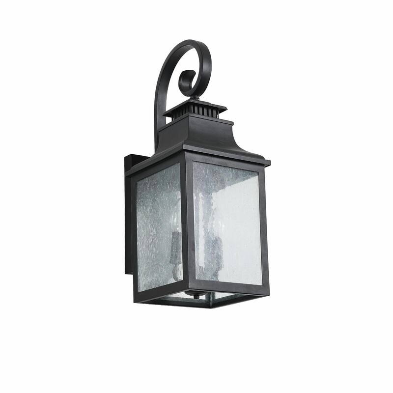 Large Outdoor Wall Lamps with Glass - Single