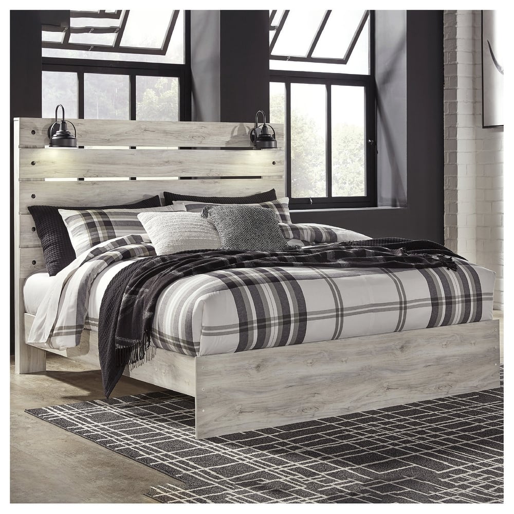 Cambeck Whitewash Panel Bed