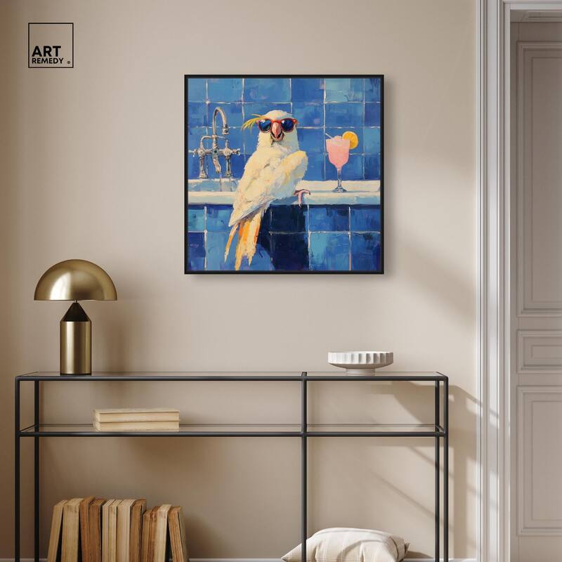 Relaxing Bird Canvas by Art Remedy