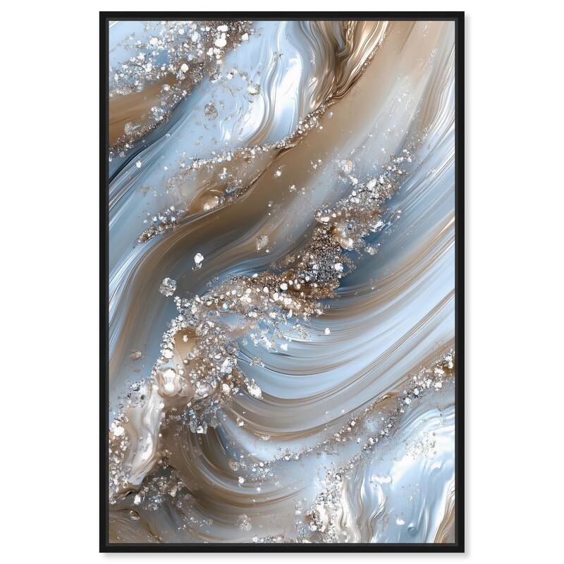 Crystal Ice Storm Canvas by Art Remedy - Black - 10" x 15"