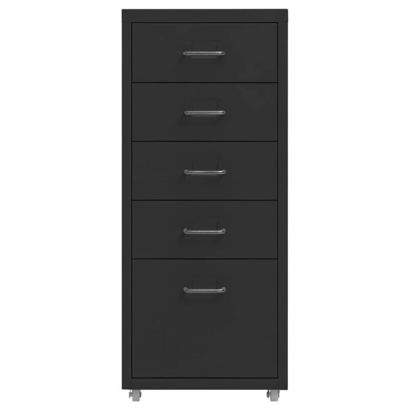 vidaXL Mobile File Cabinet Metal Medium Mobile File Cabinet