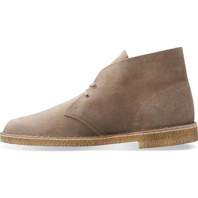 clarks desert boots beige suede
