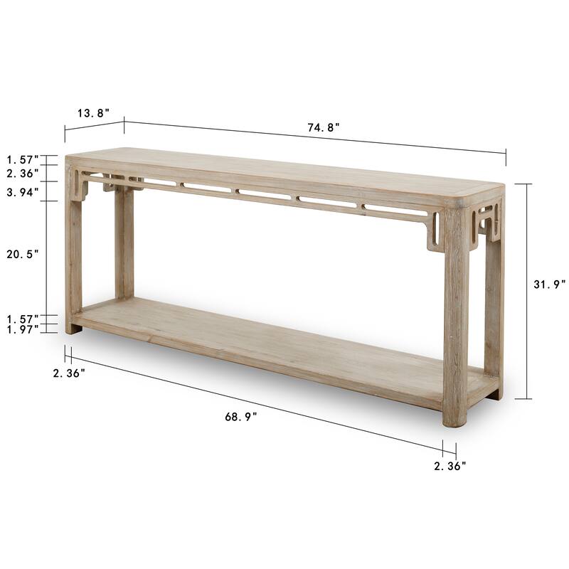Artissance Peking Ming Large Arch Console Table, 75 Inch Wide - 75 Inch Wide