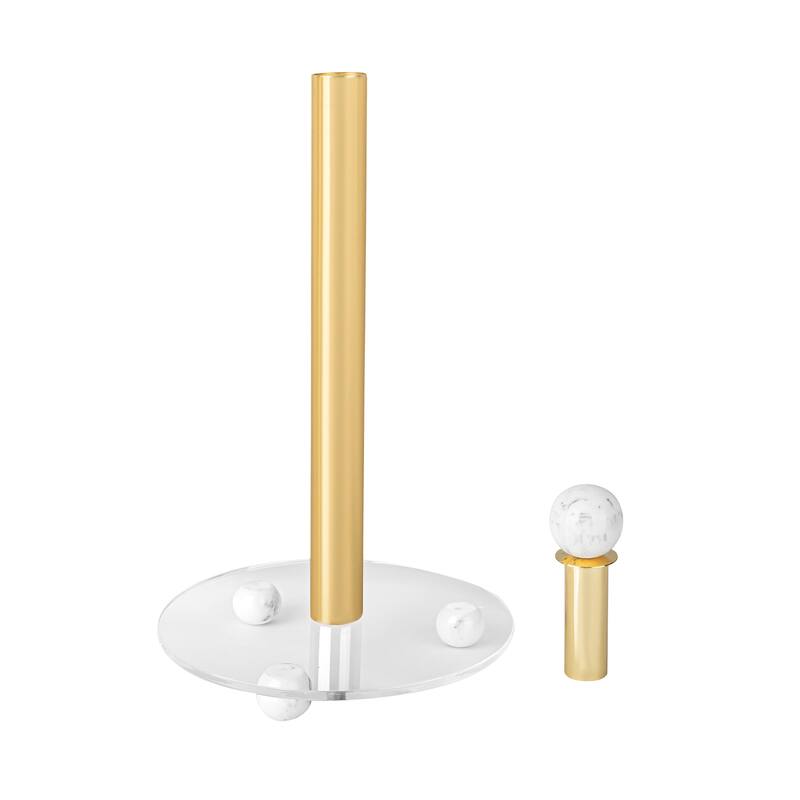 Paper Towel Holder with Ball Legs and Knob