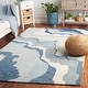 preview thumbnail 1 of 11, SAFAVIEH Handmade Rodeo Drive Hulda Mid-Century Modern Wool Rug 5' x 8' - Ivory/Navy - Rectangle
