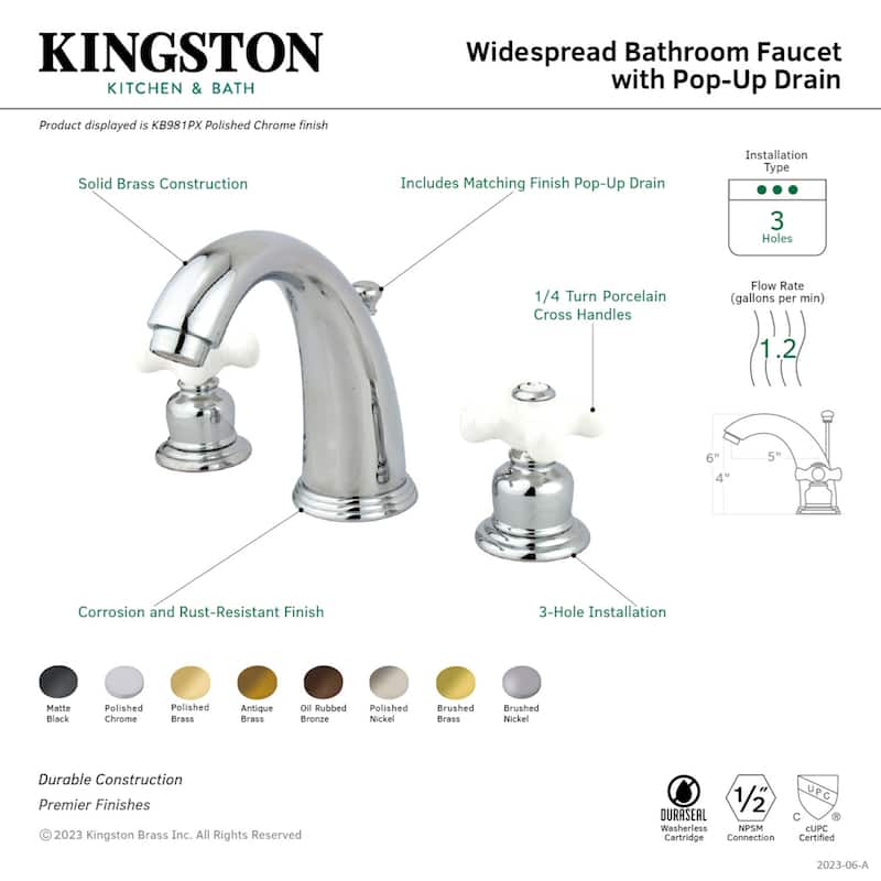 Victorian 8 in. Widespread Bathroom Faucet