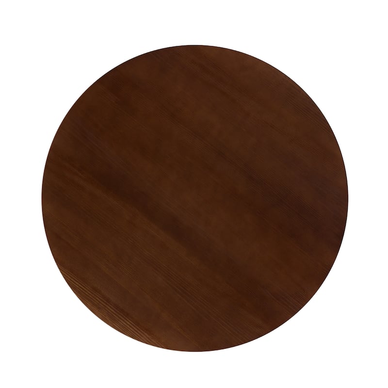 Middlebrook Designs 48 inch Round Slatted Wood Dining Table