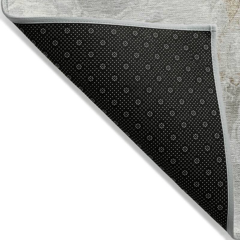HomeRoots Abstract Modern Rectangle Outdoor Rug