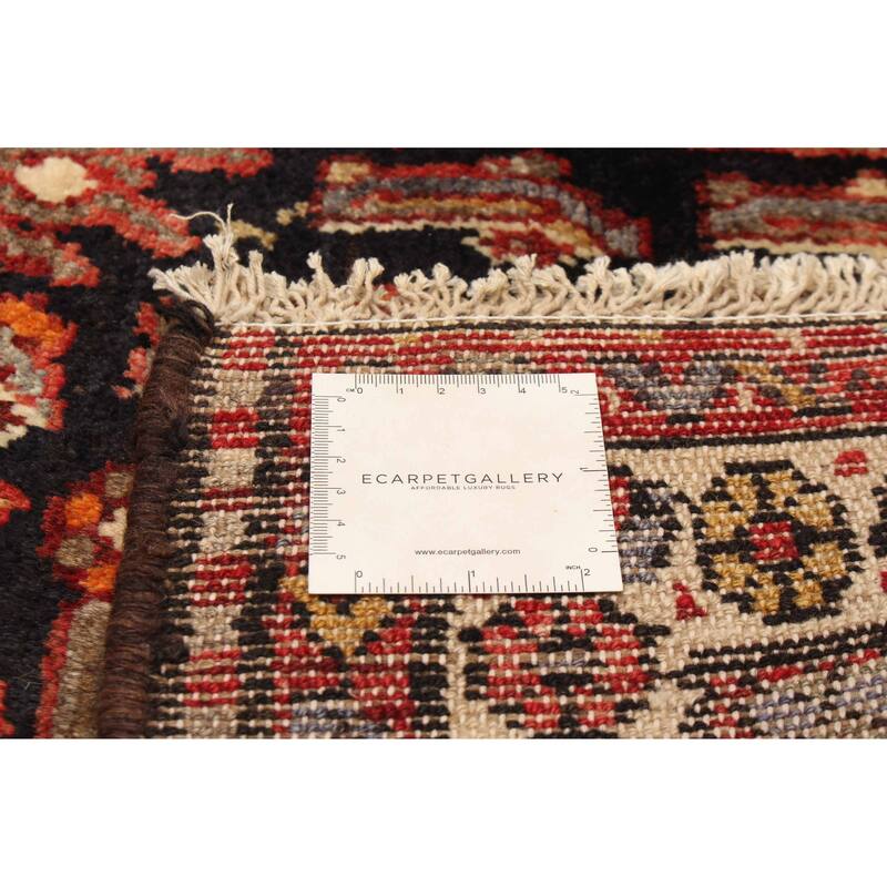 ECARPETGALLERY Hand-knotted Andelz Navy Wool Rug - 4'4 x 10'0