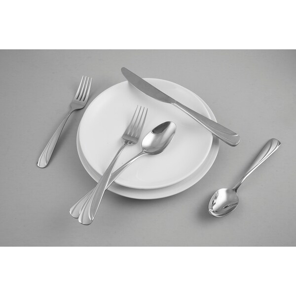 Fiesta Deco Circles Sand 20 Piece Flatware Set, Service for 4 - 20 Piece. Opens flyout.