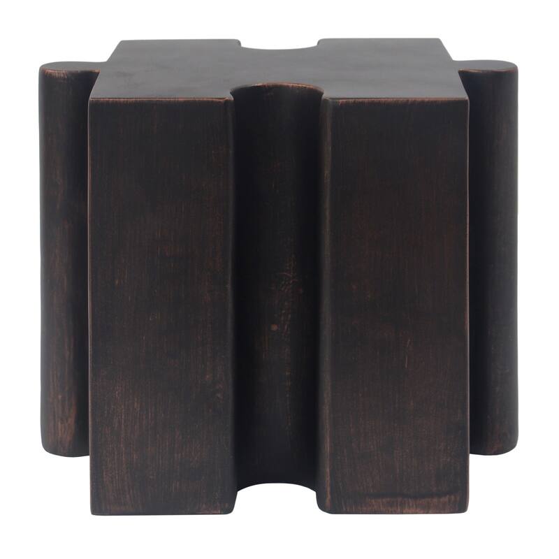 Puzzle Art Side Table, Modular Side Table, Antique Copper Side Table