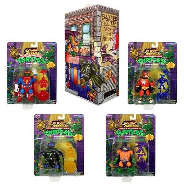 Teenage Mutant Ninja Turtles: Sewer Heroes 4-Figure Bundle with