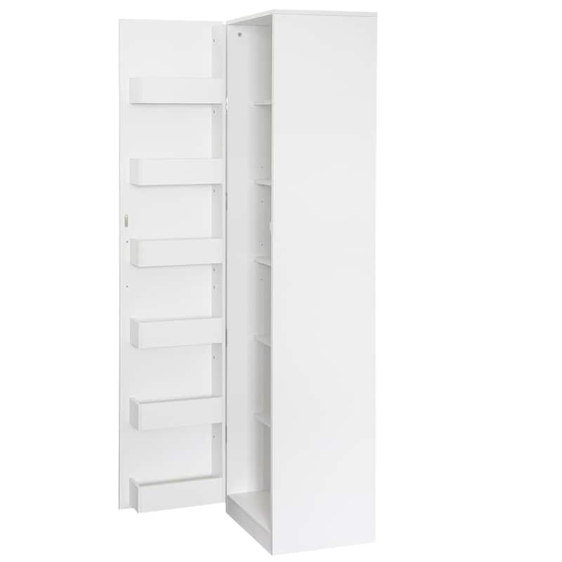 Freestanding Kitchen Pantry with Doors & Shelves