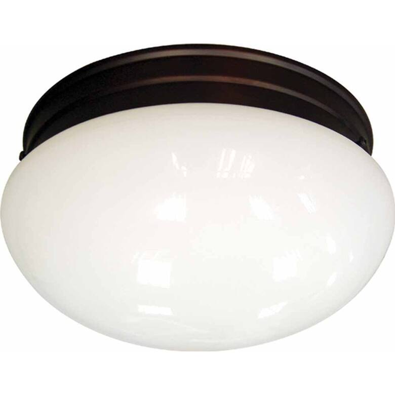 Volume Lighting V7008 2 Light 9" Width Flush Mount Ceiling Fixture - Antique Bronze