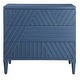 preview thumbnail 1 of 8, Uttermost Colby 36" Wide 3 Drawer Rubberwood Dresser - Deep Sea Blue Deep Sea Blue