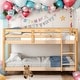 preview thumbnail 6 of 18, Twin over Twin Low Height Design Floor Bunk Bed,Spacious for home Natural