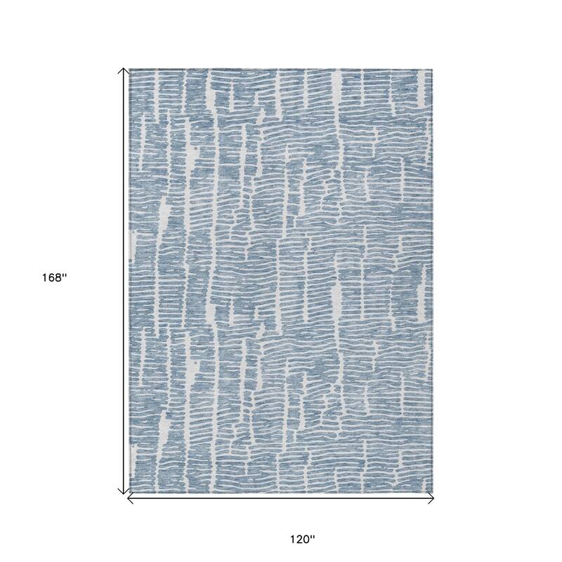 HomeRoots Abstract Transitional Rectangle Outdoor Rug