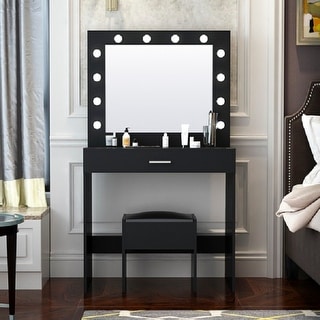 modern grey dressing table stool