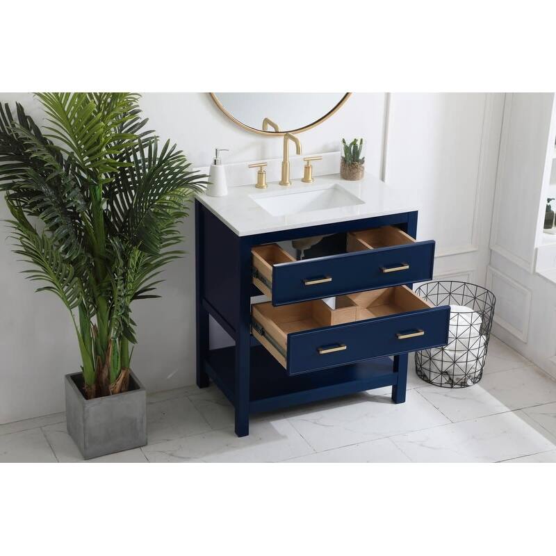 Elegant Lighting VF19030-BS Sinclaire 30" Free Standing Single Basin