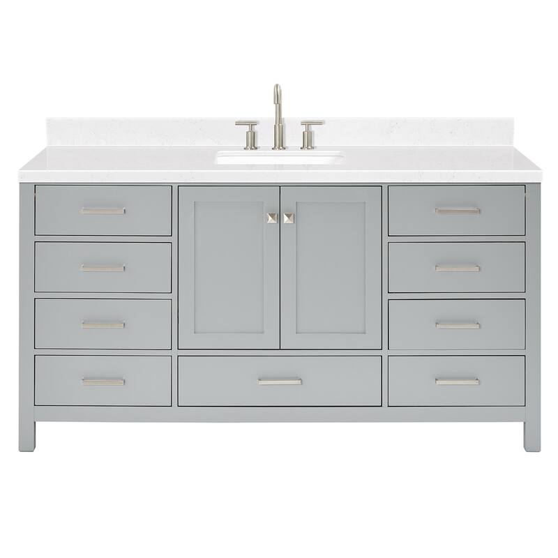 Ariel A066SCQRVO Cambridge 67" Free Standing Single Basin Vanity Set