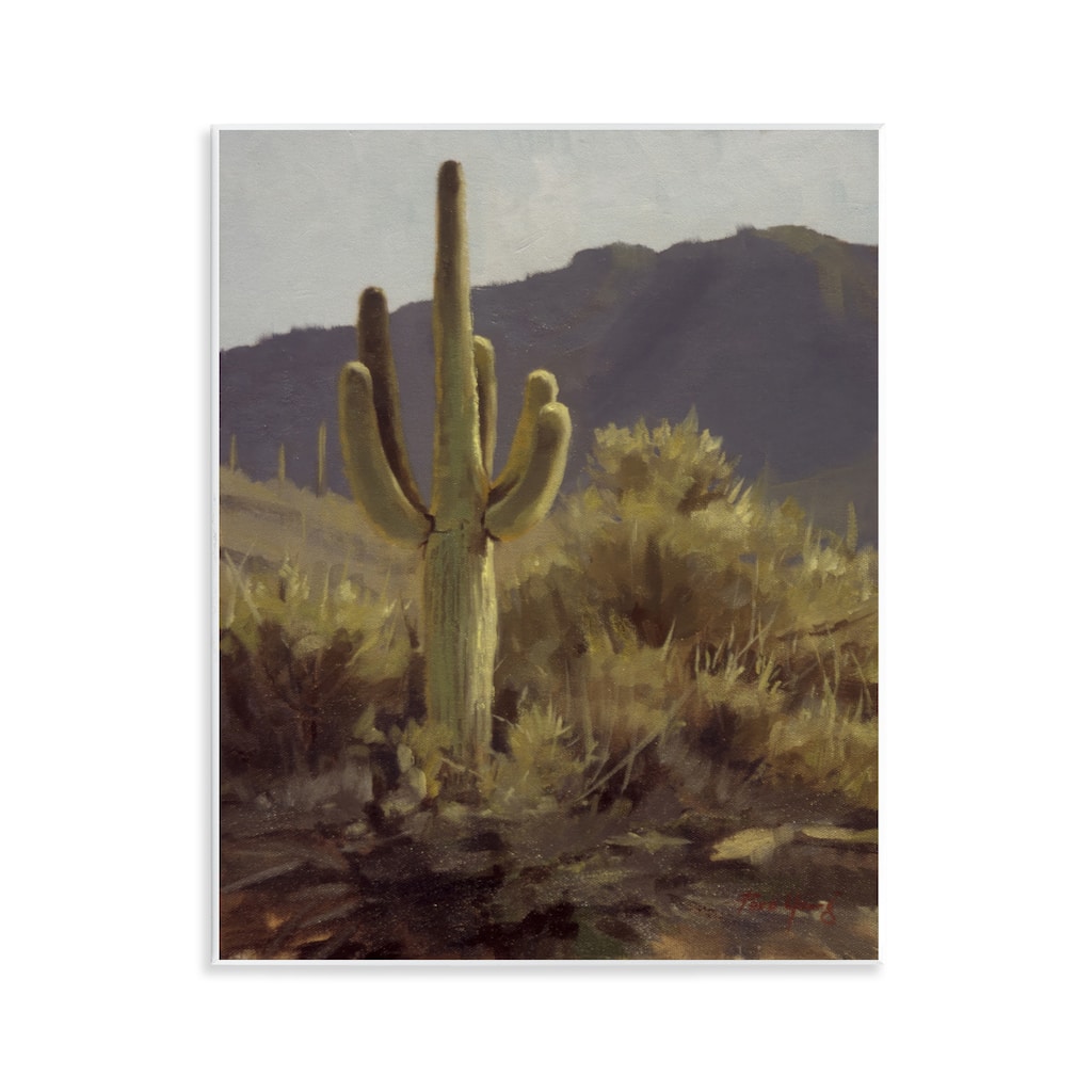 Stupell Bold Cactus Mountain Overlook Wall Plaque Art Design By Paco Young