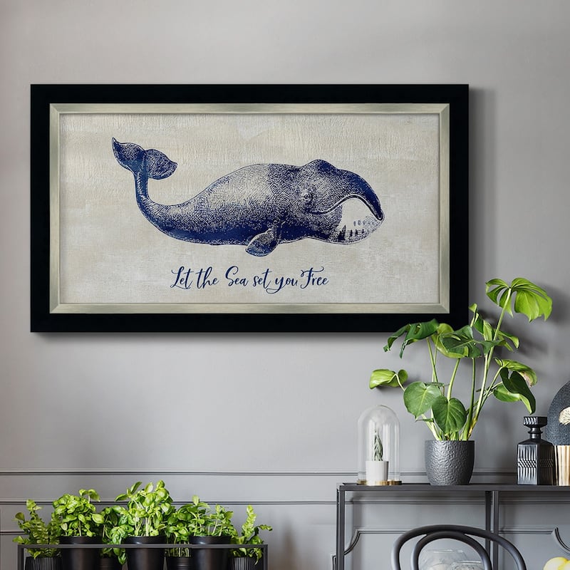 Let The Sea Set You Free Premium Framed Canvas- Ready to Hang