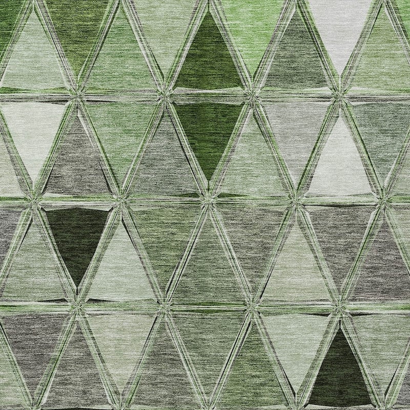 HomeRoots Geometric Transitional Rectangle Outdoor Rug