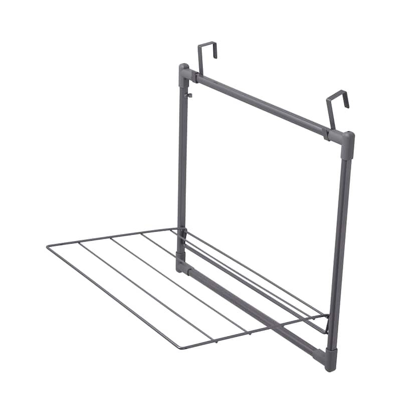 Household Essentials Metal Expandable Over the Door Drying Rack - 22.0"L x 2.1"W x 20.9"H