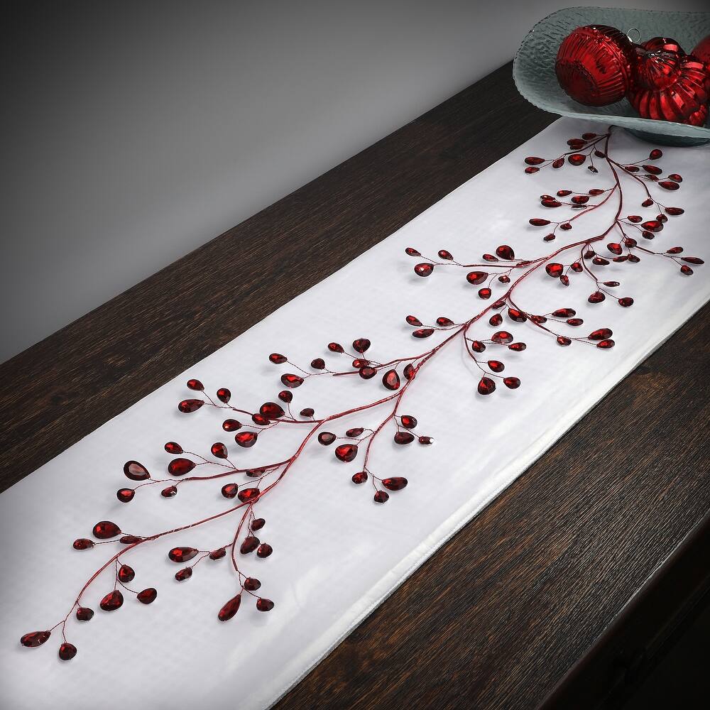 48" Metal Jewel Garland