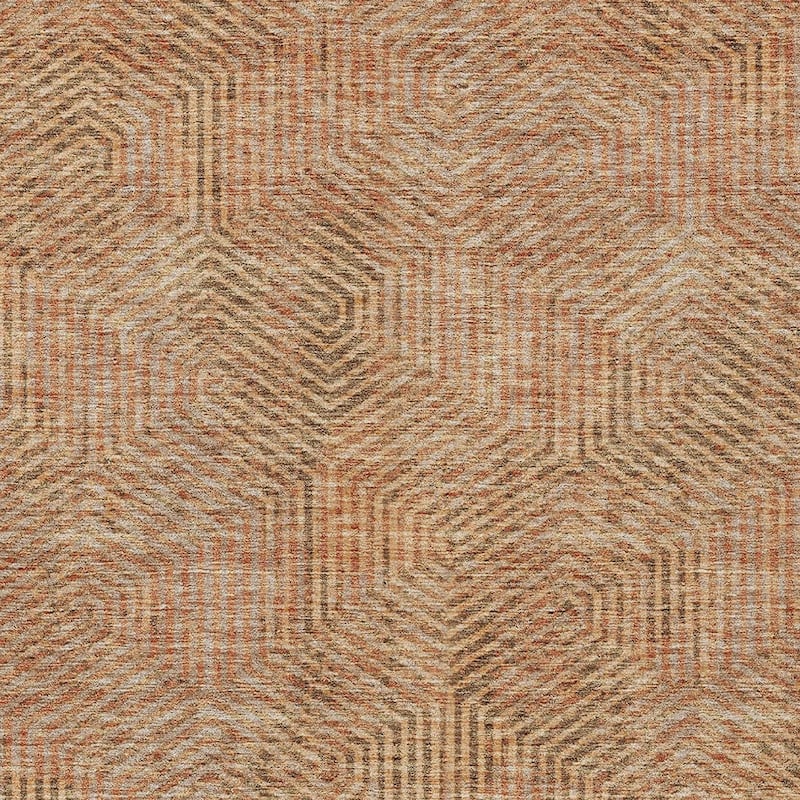 HomeRoots Geometric Transitional Rectangle Outdoor Rug